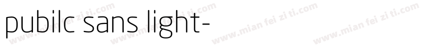 pubilc sans light字体转换
